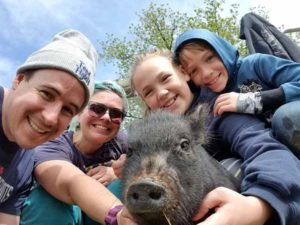 Mowreader Family at Green Acres Animal Sanctuary