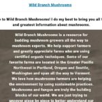 Wild Branch Mushrooms